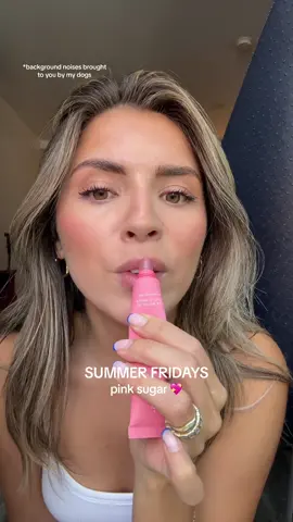i am curious about the other colors now #summerfridays #summerfridayslipbutterbalm #summerfridayspinksugar #tryon 