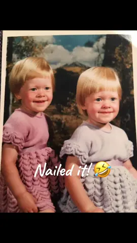 Nailed it! 🤣#twins #pubertychallenge❤️🤤 #humanizethebadge #ladycop #colorado #freckles #badhaircutcheck 