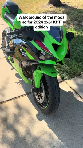 All the mods so far 💚 more coming soon #biketok #zxr6 #sportbike 