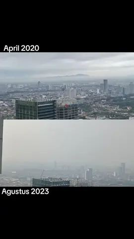Kondisi polusi udara Jakarta saat ini 😢 #airpolution #airpolution #polution #jakartacity 