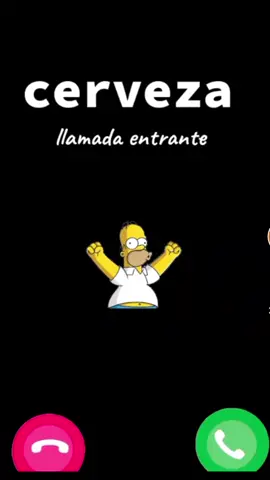 BUEN TONO DE LLAMADA JAJAJA #cerveza #tonodellamada #omerosimpson 