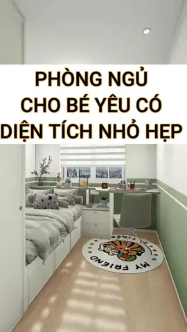 Đây là phòng ngủ cho bé yêu có diện tích nhỏ hẹp #LearnOnTikTok #interiordesign #noithat #nhadep #thietkenoithat ##thicongnoithat #capcut 