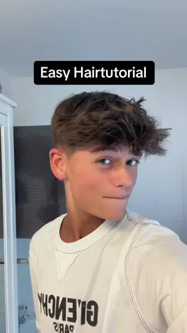 Easy Hairtutorial (fluffy hair)  #hairtutorial #hairstyle #fluffyhair #haartutorial #boyhair #tutorial #howtohairstyles 