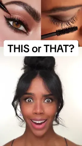 THIS or THAT? 🤷🏽‍♀️ How many do we have in common? 🤔 #makeup #relatable #thisorthat