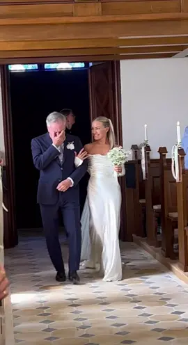 When Daddy’s baby girl is getting married 🥹                                                                   via @victoriaquitzau #foreverandalwaysweddings #wedding #fatherofthebride #daddysgirl #beautiful #Love #walkdowntheaisle 