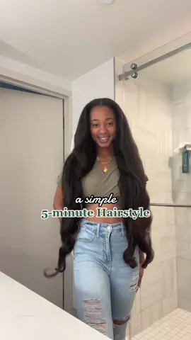 Braiding brilliance, incoming! 🌟✨ Here’s a simple braid for your luscious hair when your silk press is a couple days old—easy peasy and oh-so-adorable! 🎀💁🏽‍♀️ #BraidMeBeautiful #StraightHairChic #braidingtutorial #fyp #fyp #curlscheck #curlyhair #straighthair #longhair #naturalhair #natural #silkpress #longhairdontcare #BlackTikTok #hairtok #blackgirlmagic #curlygirlmethod #washday #washdayroutine #healthyhair #hairjourney #rapunzel #barbie #braid #braidstyles #howto #LearnOnTikTok 