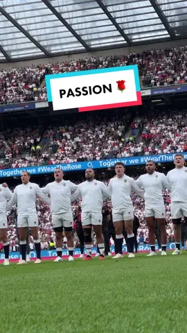 An anthem to remember 😍 #englandrugby #rugby #sixnationsrugby #summernationsseries 