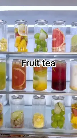 🍋🍇🍑🍍🥥🥛🍹Fruit tea, make five flavors of fruit tea at one time.#fyp #foryou #recipes #foodtiktok #fruittea #tea #CapCut 