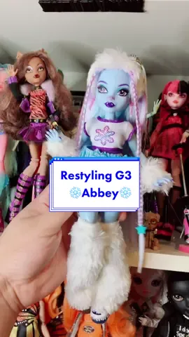 Giving Ms.Abbey some new clothes!❄️ (I couldnt find any other furry fabric💀) . . . #dolltok🎀 #dolltok #fypシ #fyp #monsterhigh #mhdolls #monsterhighdolls #monsterhighabbeybominable #monsterhighg3 #monsterhighgen3 #dollreview #dollrestyle #dollrestyles #dollfashion @Monster High 