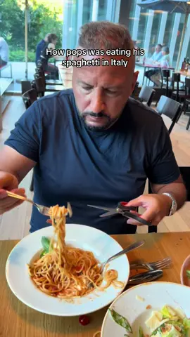 Pops isnt allowed back into italy #italy #dinner 