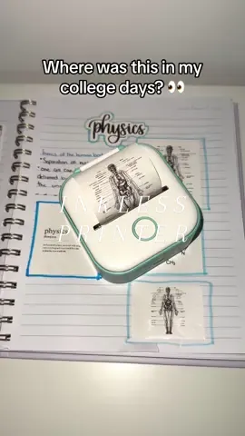 Do you like this mini printer?📝😫 Get Yours now‼️Link in bio🔗 . . . #student ##notes #stickynotes #printer #collegehacks #fyp 