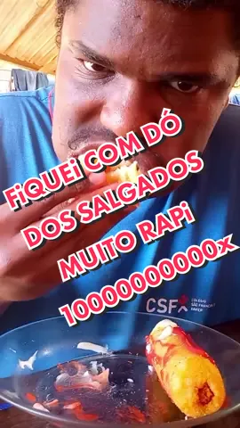 Comendo SALGADO muito RÁPIDO #fyyyyyyyyyyyyyyyy #salgados #minisalgados #comendomuito #fyinfernoooooooo👺 #engracado 