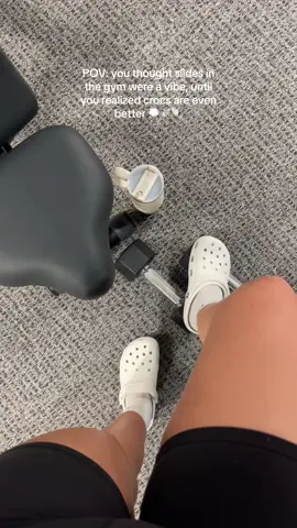 Crocs are slaying, i dont make the rules 💅🏻 #gym #crocs #gymfit #strengthtraining #1989tv #1989TaylorsVersion  