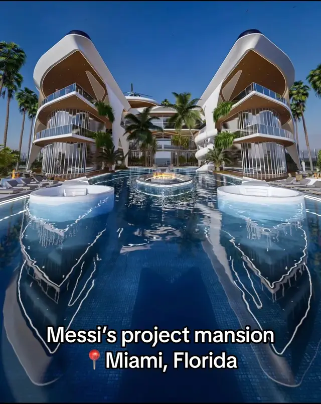 Messi’s mansion project in Miami ⚜️ | #architecture #mansion #messi #miami #wow #perfect #design #beautiful #fyp 