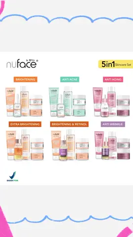 FYC [3IN1] & [5IN1] Nuface Paket Perawatan Mencerahkan Wajah / Perawatan Jerawat / Anti Penuaan (skincare set / skincare fuji) Membersihkan  Muka  ... #queenlaaskincare #foryoupage #foryou #fypシ #fyp #paketnuface #nuface #nufaceskincare 