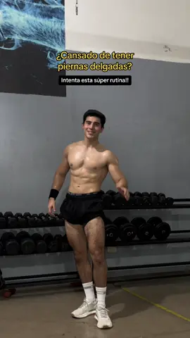 ¿Cansado de tener piernas delgadas? // Intenta esta súper rutina!!🔥 // ig: frankfitness24 // #GymTok #ejercicio #legday #parati #foryou #fyp 