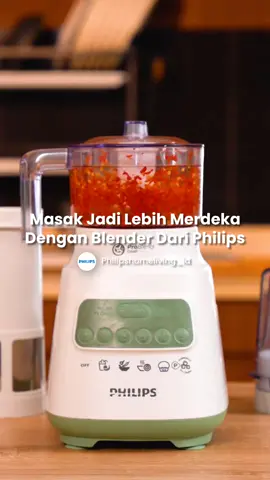 Pakai Philips Blender 5000 Series kamu ga perlu lagi pegel pas lagi buat sambel, karena ada sambel maker yang buat pekerjaan dapurmu jadi lebih mudah! Yuk buruan checkout Blendernya di keranjang kuning! #philipshomeliving #PilihKualitasPilihPhilips #homeliving 