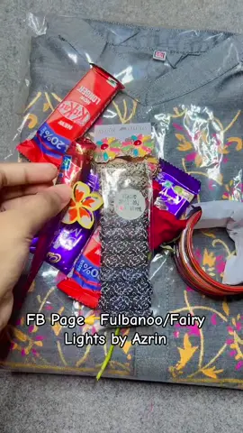 সাথে একটি চিরকুট ও ছিল🥰 সেটা দেখালাম না🙈 #azrinhussaini #Fulbanoo #fairylightsbyazrin #fyp 