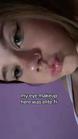 i was so proud eye liner is so hard #fyp #makeup #Eyeliner 