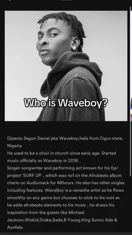 Who is WaveBoy? Check out my Spotify ,Apple Music,Audiomack etc !#waveboyoshey #waveboy #senorita #newmusic #musicartist #singer #viral #foryou 