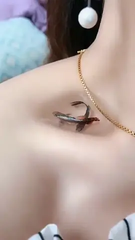 #fish #swim #girl #arm #neck #white #girl #trending 
