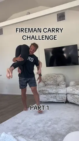 Replying to @Lulu Couldn’t find a burning building, so we got the next best thing🤭🚒 #firefighter #firemancarry #couplechallenge 