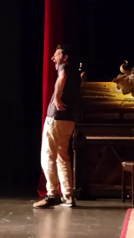 At last night’s 9:15 show, I ran out on stage to an amazing audience then slowly put my water bottle on the piano and the crowd joined in and OOOed and applauded like crazy. Which became a bit for the whole opening before we got into the improv. Flanny got some of it on camera. It was so silly and fun. Thank you to these amazing audiences who are awesome and kind and understand bits. Makes me so happy to do these shows for you.