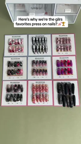 gilrs favorites press on nails💅🏻🏆#pressonnails 