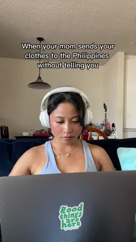 When you mom sends your clothes to the Philippines without telling you… I dont mind, but just let me know so i can update the inventory in my head so i dont plan outfits around it and go lookong for it 😅 #filipino #filipinomoms #filipinoamerican 