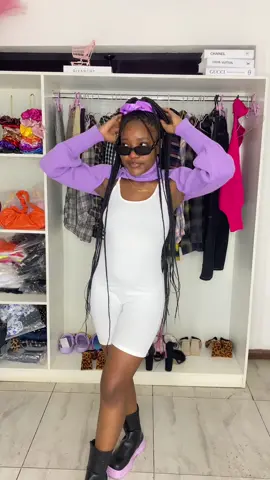GRWM💜💜 This is one way to style our arm warmers😍 available in lilac, black and white only at k350 Romper will  available in our summer collection so keep your pockets ready😘 Glasses on promo at k100 Scrunchies on promo k10 Boots not available  WhatsApp 0970738728 to purchase 🛍️💕  Or visit our store in Northmead along Chozi road open from Mon-Friday 8-18hrs Saturday 8-17hrs Sunday 10-16hrs #fypシ #viraltiktok #fashion #tiktokzambia #grwm 