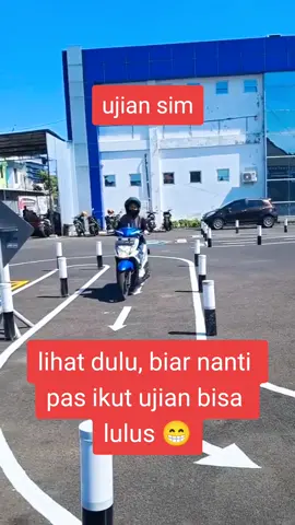lintasan ujian praktek sim yang baru 📷: ridhodoy538 #sim #simc #ujiansim #lintasanujiansim #lantas #prakteksim 