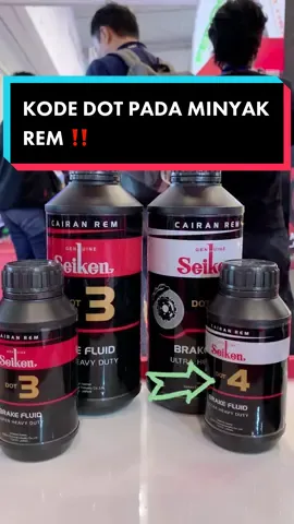 Ini dia penjelasan kode DOT pada minyak rem ‼️  Tonton video sampai habis ya ‼️ #seiken #minyakrem #minyakremmobil #giias2023 #giias #fypシ #fypp #samasamabelajar 