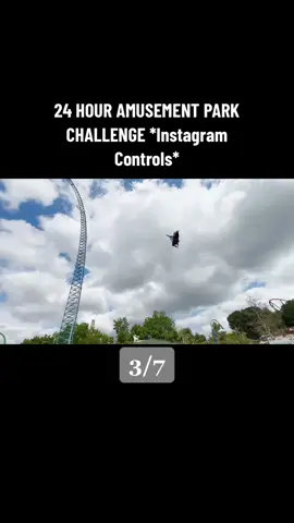 24 HOUR AMUSEMENT PARK CHALLENGE *Instagram Controls* Part 3#challenges_tiktok #foryou 