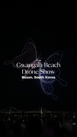 Fun night activity in Busan~ 🏖️✨ Gwangalli Beach is one of the most famous beaches in Busan 🌊 It’s already a must visit place in Busan because of how nice it is there ☺️ Now, they have begun doing a drone show every Saturday night! 🎉 I was so impressed by it— it was actually my first time seeing a drone show! 🤩 The theme is different every weekend. August 15 is a very important holiday in #SouthKorea (Liberation Day), so that was the topic this weekend~ 대한 독립 만세! 🇰🇷 📍Gwangalli Beach ⭐️ Every Saturday night  ⭐️ 8PM and 10PM (it’s free)  #droneshow #busan #gwangalli #southkorea #부산 #부산여행 #beach #busantravel #광안리해수욕장 #광안리 #adventurekorea #adventurekorea2023 #ktosupporters 