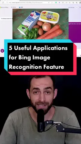 Learn how to unlock the real power of Bing Image Recognition with these 5 genius hacks! First, easily generate optimized social media captions and descriptions by uploading an image and asking Bing to create SEO-friendly copy. Next, troubleshoot problems by snapping a photo of anything broken and letting Bing suggest fixes. Bing also nails identifying objects, plants, and animals - I took a pic of Frangipani and it knew exactly what it was! Bing can even read and interpret charts and graphs for you, explaining complex data visually. I gave it a diagram link and it broke the information down into an easy-to-understand table format. Finally, my favourite hack - upload a pic of ingredients and Bing will suggest recipes! I had random items in my fridge and it recommended a tasty frittata. The possibilities are endless with Bing Image Recognition. What mind-blowing ways will you use this ultra-smart AI feature? Let me know in the comments! @bing  #bing #bingchat #bingai #microsoft #microsoftai #ai #aitools #chatbot #aichatbot #gpt4 