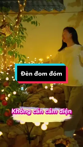 Đèn đom đóm năng lượng mặt trời, không cần cắm điện, trang trí sân vườn siêu đẹp #dendomdom #dendomdomnangluongmattroi #dennangluong #trangtri #sanvuon #xh #tiktok 