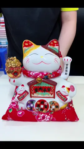 Mèo Thần tài vẫy tay may mắn gốm sứ size 23 #cheapstore10k #cheapstore #meothantai #meothantaivaytay 