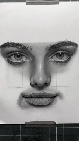 Estudo de harmonia entre os membros principais do rosto. A chamada zona T.  Venha ser meu aluno, as vagas para a última turma fechada do ano estão acabando.  link na bio. #arte #desenho #arteterapia #realismo #hobby #realistcdrawing #drawing #tatoo 