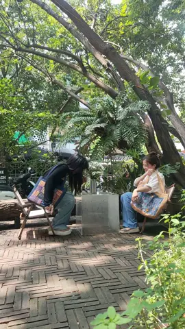 Peaceful time 💚🍃 #tuithocam #totebag #thocamtraby #totebaghandmade #handmade #thocam #quatangthocam #quancafe 