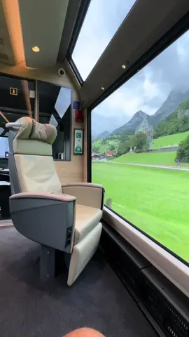 FIRST VLOG UPLOADED ON MY YOUTUBE Swiss panoramic train with rotating seat  #erabzai #traveldiaries #tiktoktravels #fypシ #foryou #travellifestyle #foryourpage 