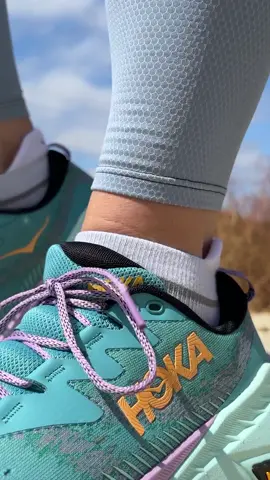 Introducing Skyline-Float X ☁️ Cushion + responsiveness, all wrapped up in one trail-ready package. 🏔️ #FlyHumanFly #HOKA #TrailShoes #Hiking #ASMR 
