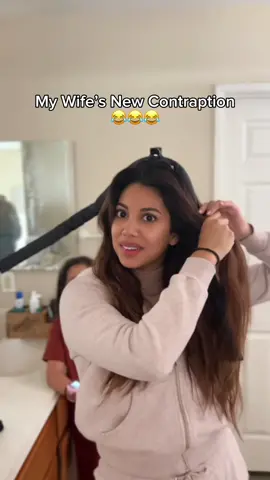 Somehow Amariz always has a new contraption 😂 #couples #thelearys #relatable #wifeandhusband 