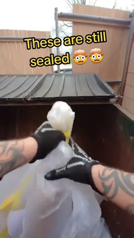 These are still sealed 🤯 #dumpsterdiving #fyp #foryou #wow #free #viral 