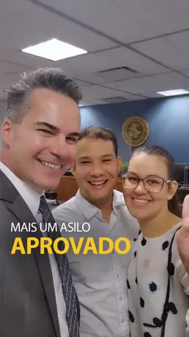 MAIS UM ASILO APROVADO! A luta não para!! Hoje foi a vez desse casal que teve muita força e fé para a aprovação do asilo! Parabéns e obrigado pela confiança! #asilo #caicai #greencard #visto #deportacao #imigrantes #advogado #portugues #brasil #processo 