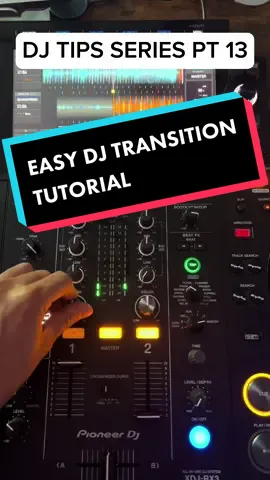 DJ Transition Mix Tutorial for beginners, comment any questions or tips you would like to see next! #howtodj #beginnerdjtips #learninghowtodj #djtipsandtricks 