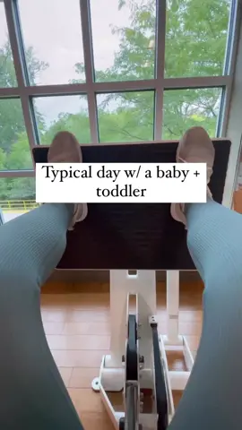 Typical day w/ a baby + my toddler. • • For the most part, I always go to the gym, visit my mom, run a couple errands then go home & chill. However, It rained all day so momma was big time chilling!  