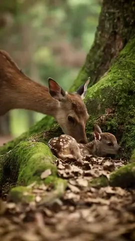 most beautiful view of wild life animal deer with his cute baby  #tiktok #viral #trending #animals #cute #follower #follow #like #viralvideo #post #million #billion #wild #wildlife #forest #deer #bunny #rabbit #tiger #attack #funny #viraltiktok #likee #foryou #foru #foryoupage #fypシ #fyp #fy #fyppppppppppppppppppppppp