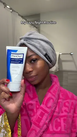 I just got home from the airport 😩Here’s my lazy yet effective night  rotuine because I am tired #skincare #skincareroutine #panoxyl #fyp 