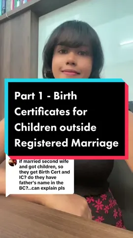 Replying to @DaugtherOfRaja75 Part 1 - Can you get birth certificate for your child when your marriage is not registered? #fyp #fypmalaysia #fypviral #tiktokmalaysia #tiktoktamil #undangundangmalaysia #foreducationalpurposesonly #birthcertificate 