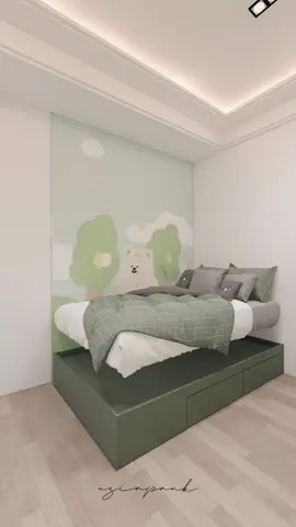 kamar 3,7 x 2,7 buat anak, para orang tua bisa nih bikin kamar anaknya kayak gini, cukup buat 2 anak #bedroom #bedroomdesign #kidsbedroom 